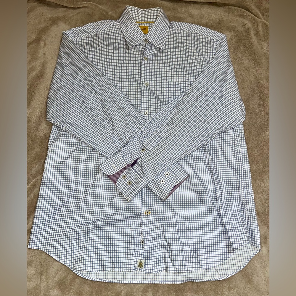Robert Talbott Men’s Button Down Dress Shirt Size Large